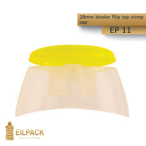 28mm bicolor filip top crimp cap ep 11.2